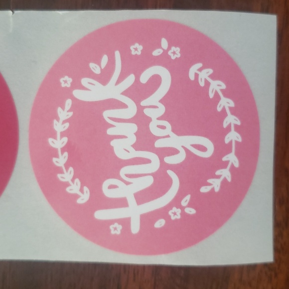 3/$15 THANK YOU STICKERS Set of 50 LARGE 2" PINK BLUE MAGENTA NAVY TEAL - Picture 5 of 8